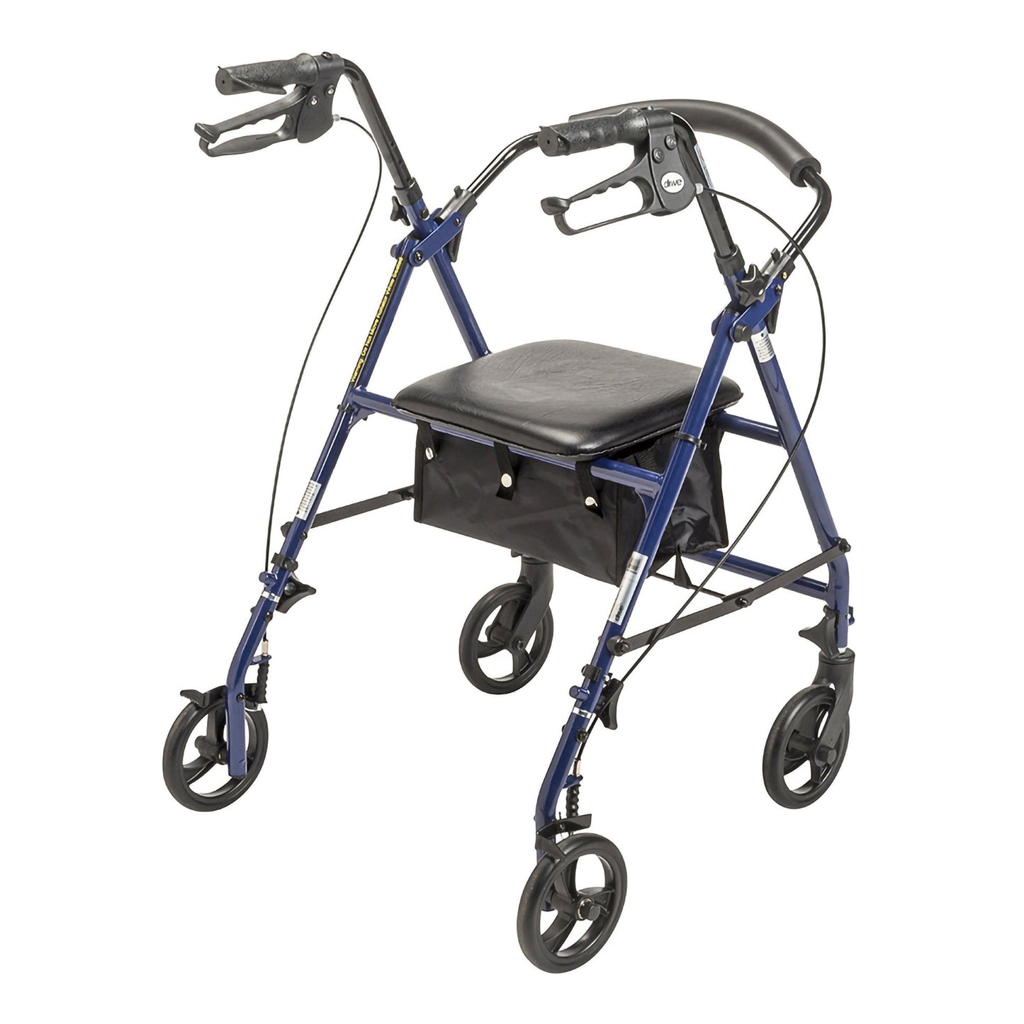 WALKER, ROLLATOR KD STEEL 6" BLU