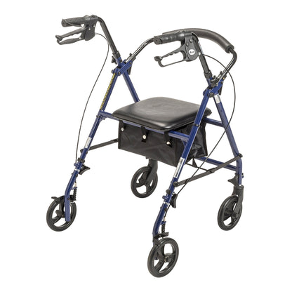 WALKER, ROLLATOR KD STEEL 6" BLU