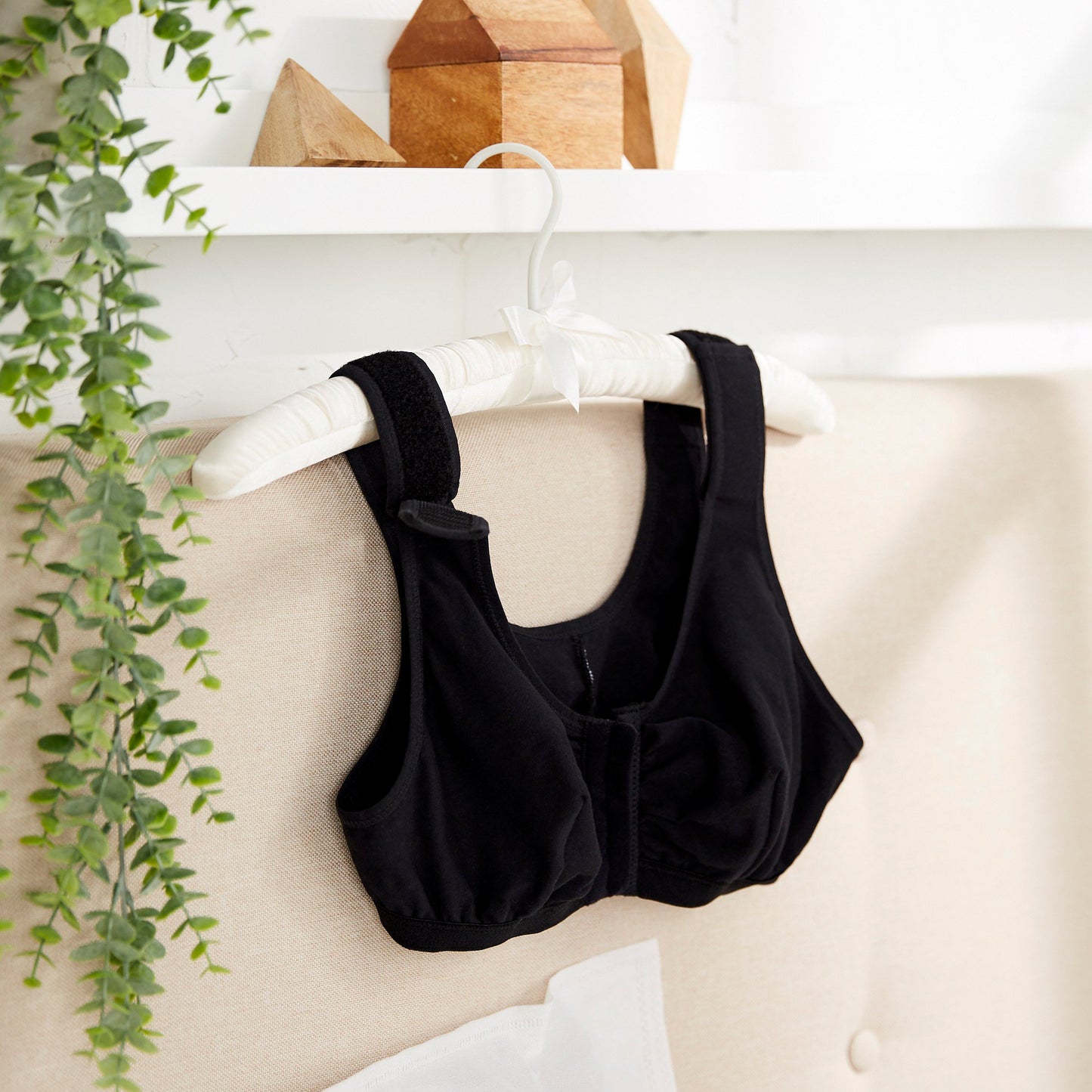 SUPPORT, SURGI-BRA II BREAST COTTON BLK LF 34B/C/D