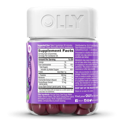 OLLY, GUMMY SLEEP ZEN BLK BERRY (50/BT)