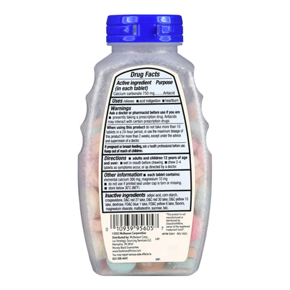 ANTACID, TAB CHEW FT CALCIUM ASTDFLAVOR 750MG (96/BT)