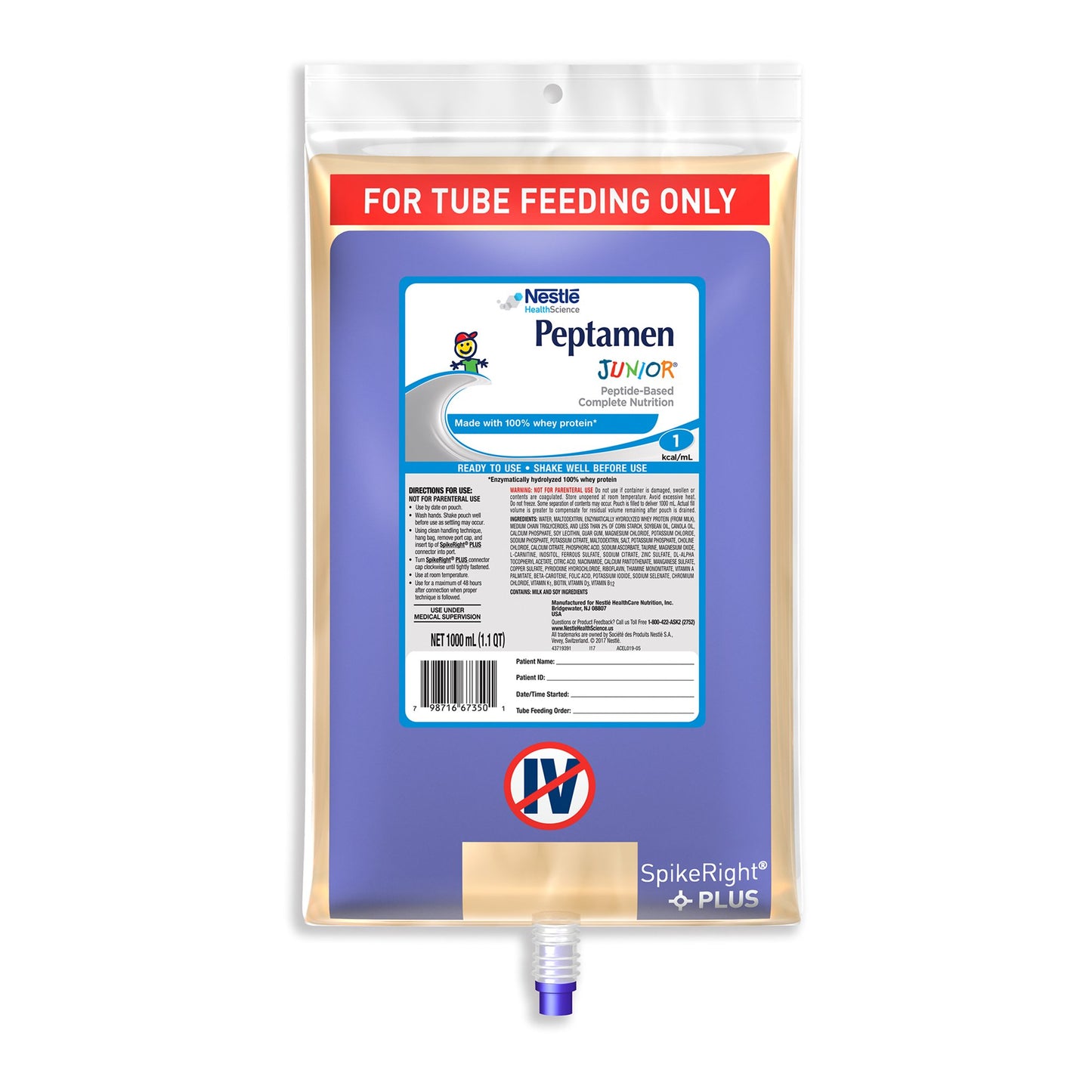 PEPTAMEN JR, UNFLAV ULTRAPAK 1000ML (6/CS)