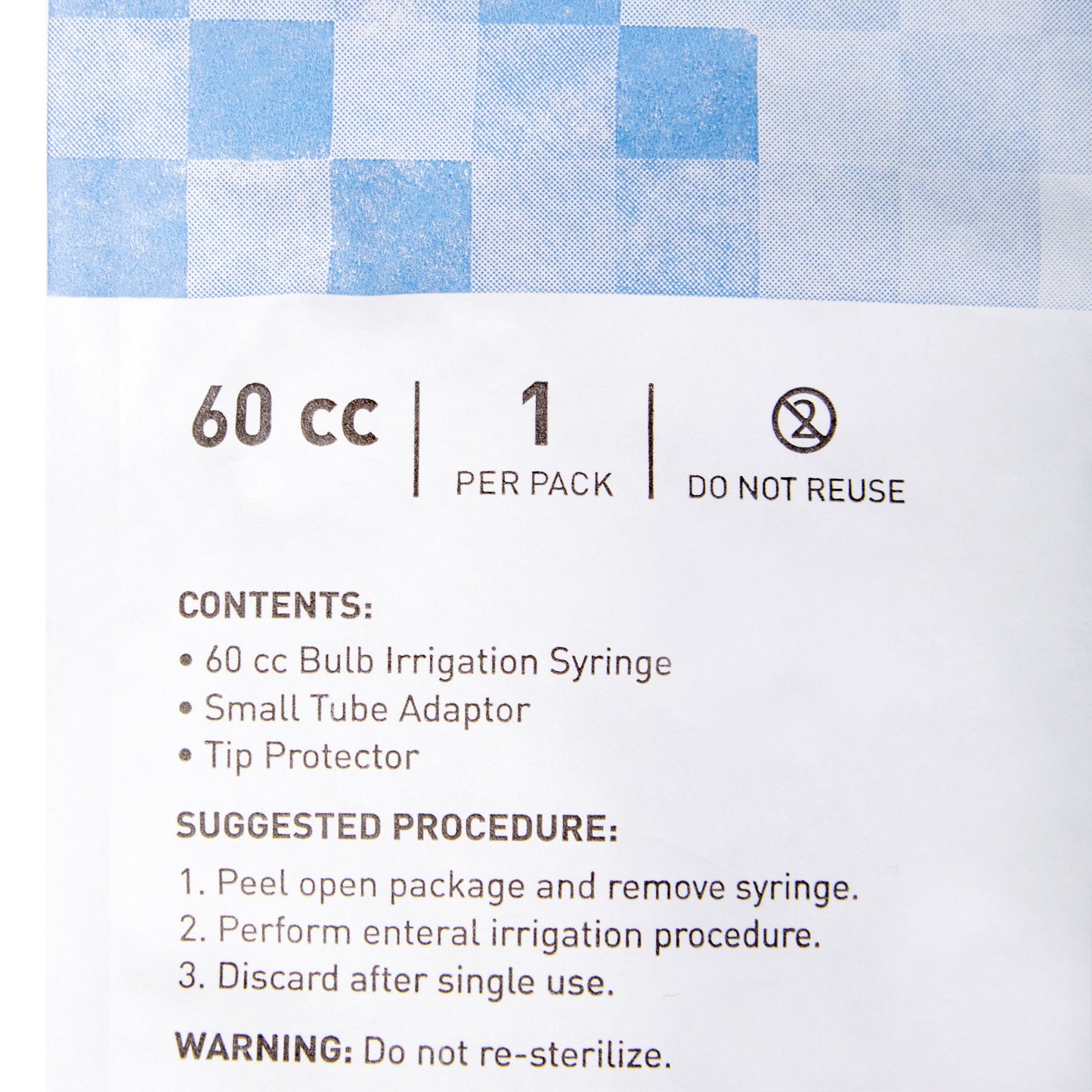 SYRINGE, BULB TOP W/CATH TIP PEEL OPEN POUCH 60CC (50/CS)