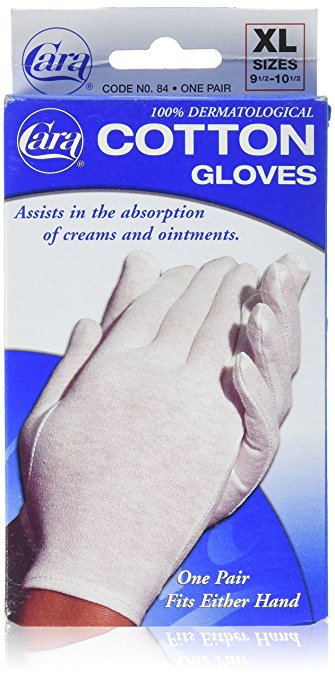 GLOVE, COTTON WHT XLG