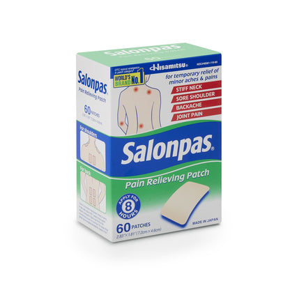 SALONPAS, PAIN PATCH 2.38"X1.81" (60/BX)