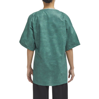 SHIRT SCRUB GRN MED 30/CS NONWOVEN 38-40"