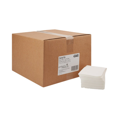 BIB, DENTAL TTP WHT 13.5"X18" (500/CS)