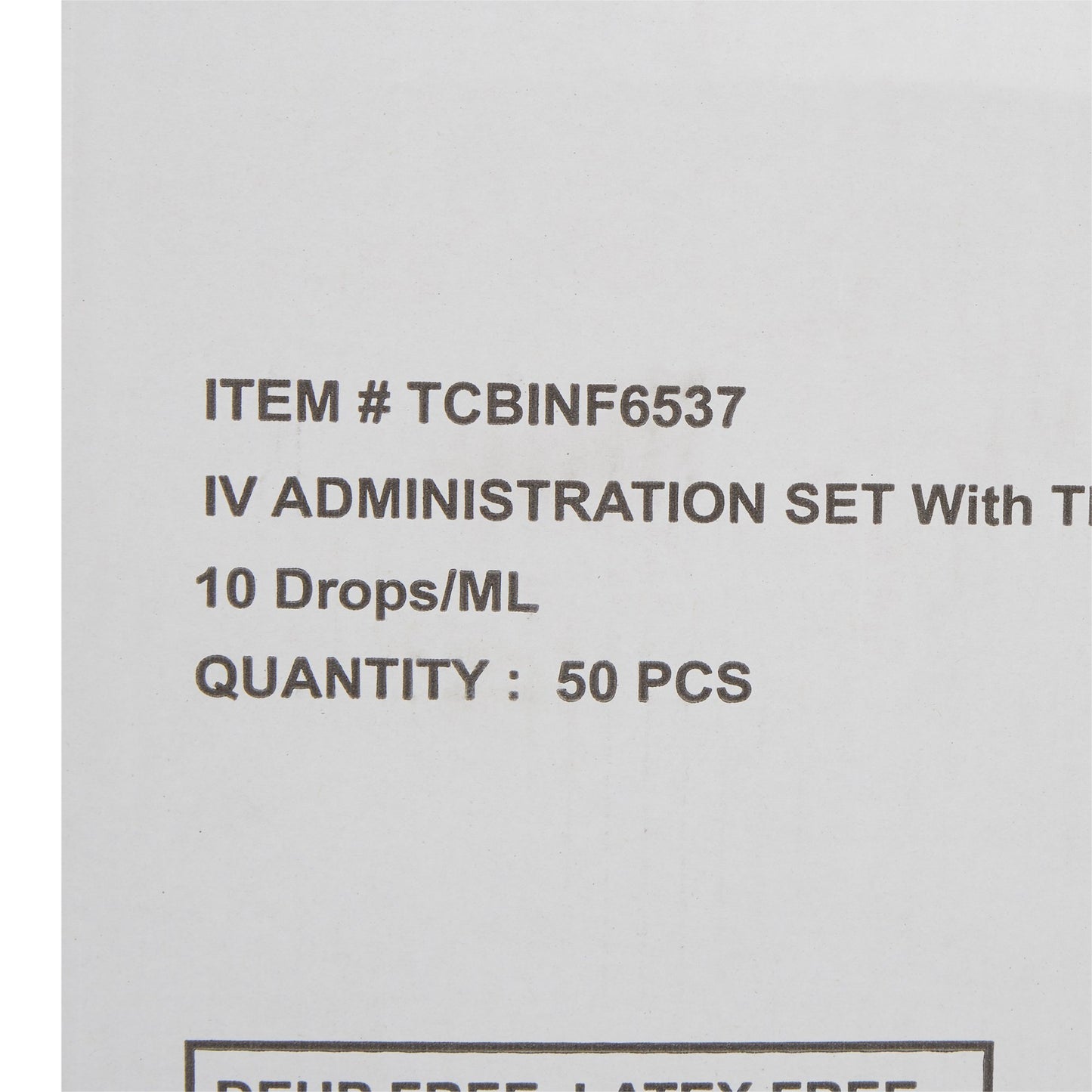 IV PUMP SET, 10DRP 3 NF PORTS 110" (50/BX)