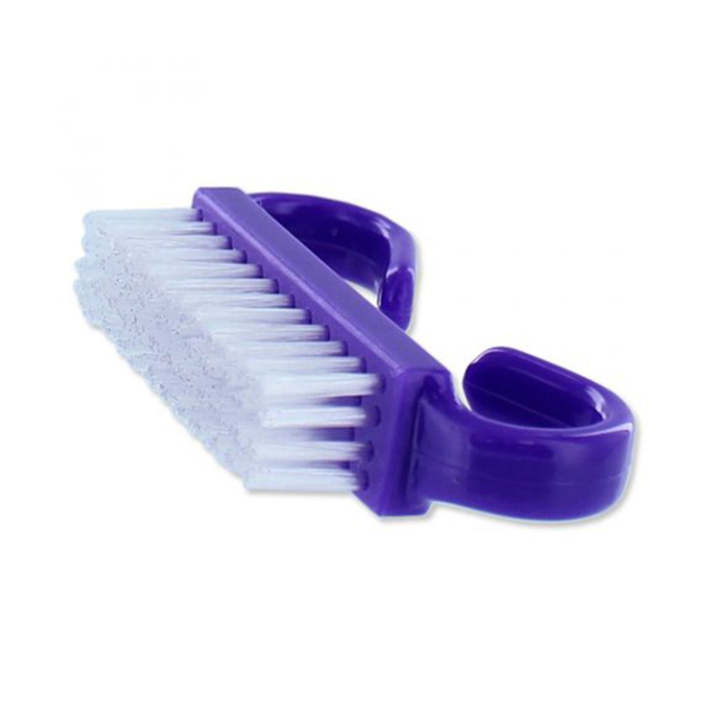BRUSH, NAIL NYLON BRISTLE PURP/WHT (50/BX)