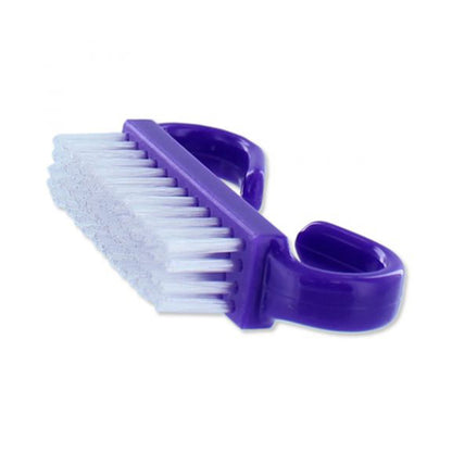 BRUSH, NAIL NYLON BRISTLE PURP/WHT (50/BX)