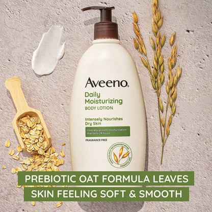 AVEENO, LOT DAILY MOISTURIZINGFRAGRANCE FREE 18OZ
