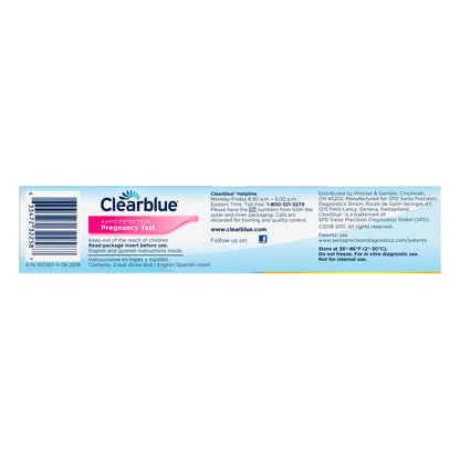 PREGNANCY TEST, CLEARBLUE RAPID DETECTION (2/BX)