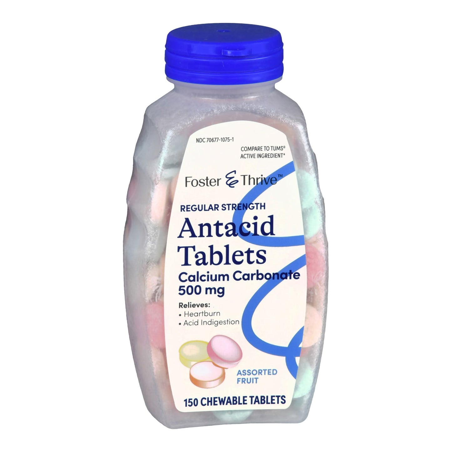 ANTACID, TAB CHEW FT CALCIUM ASTDFLAVOR 500MG (150/BT)