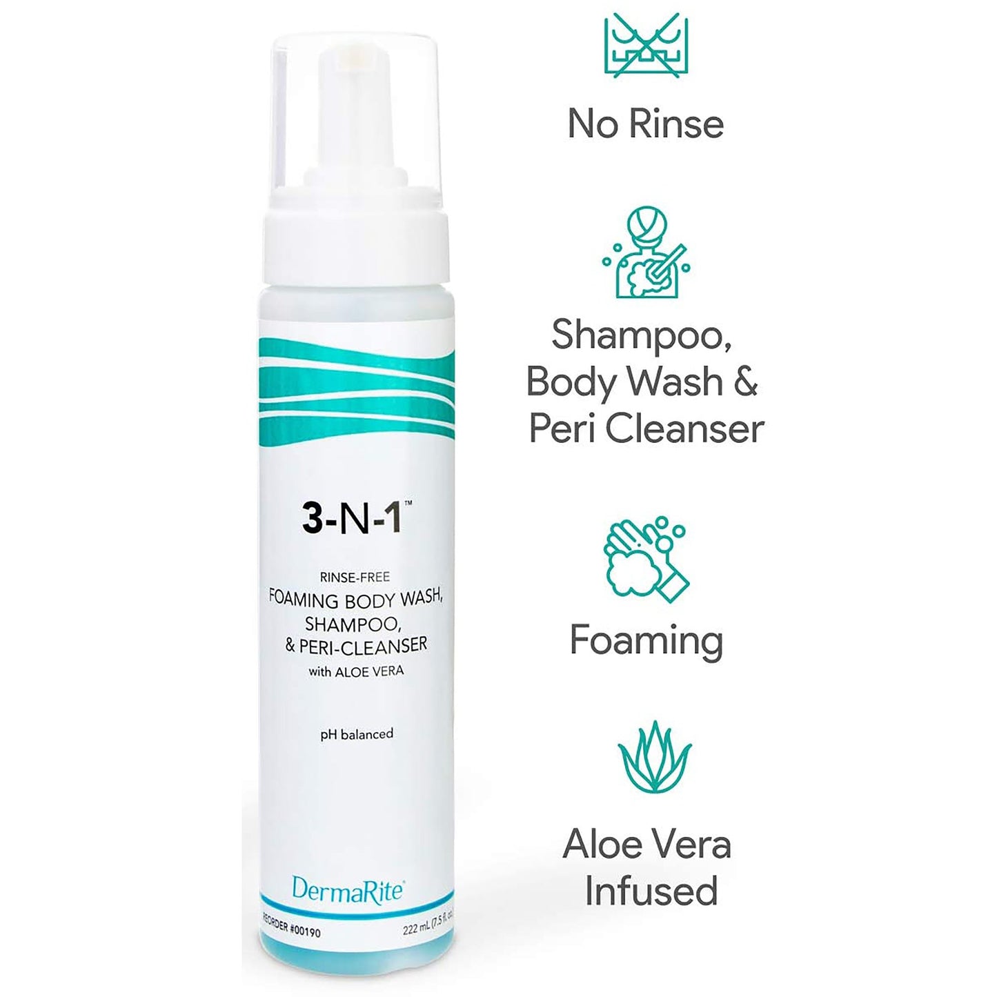 CLEANSER, 3-IN-1 FOAM 7.5OZ (12/CS)