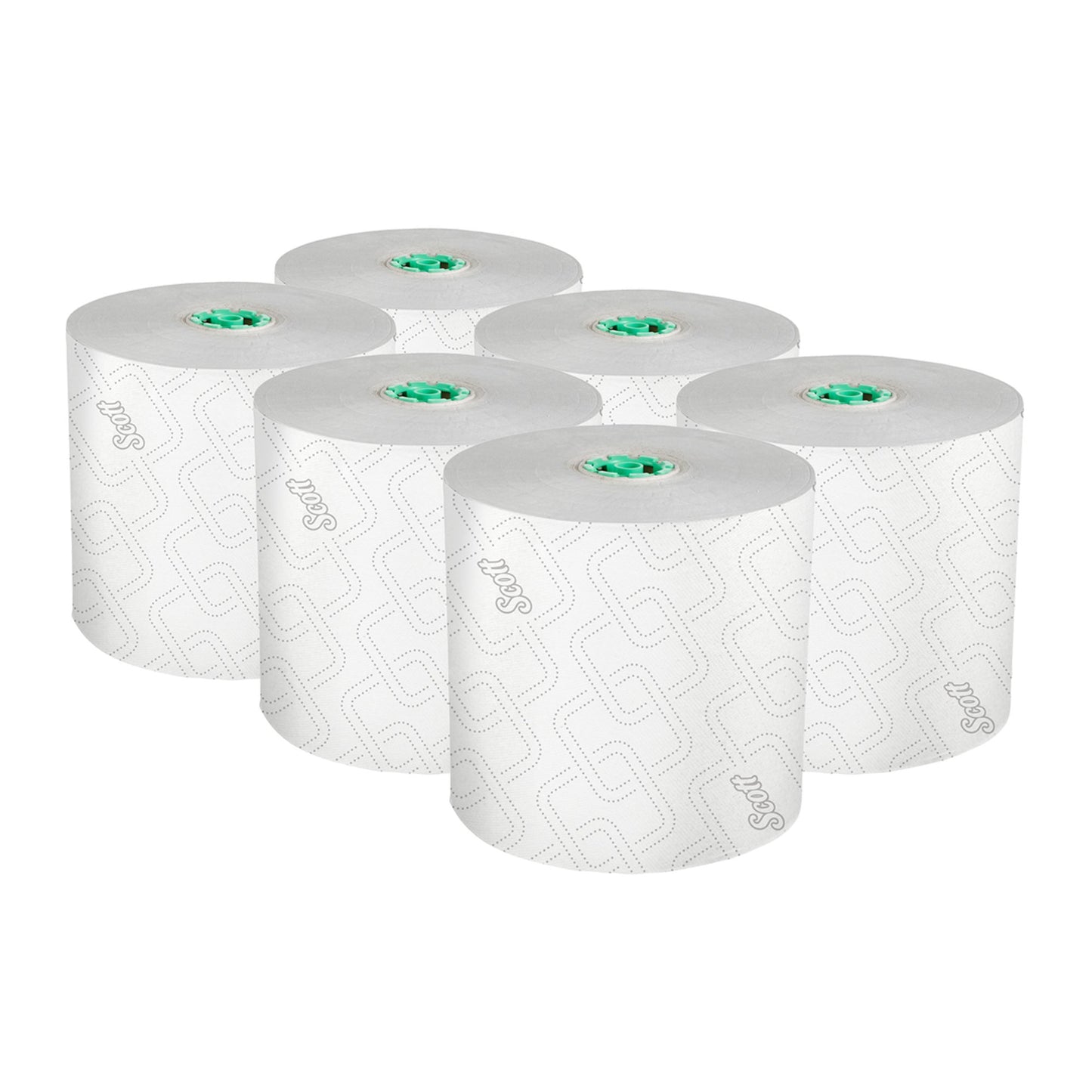 TOWEL ROLL, HARD SCOTT GRN/WHT7.5"X1150' (6/CS)