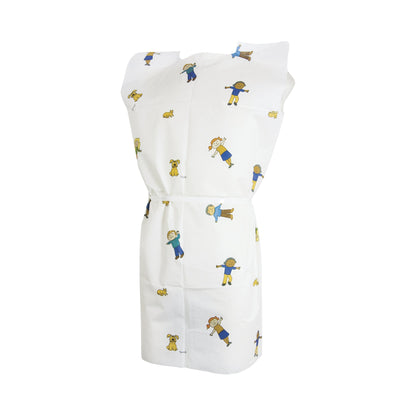 GOWN, EXAM T/P/T PED MCK KIDS PRNT 21X36 (50/CS)