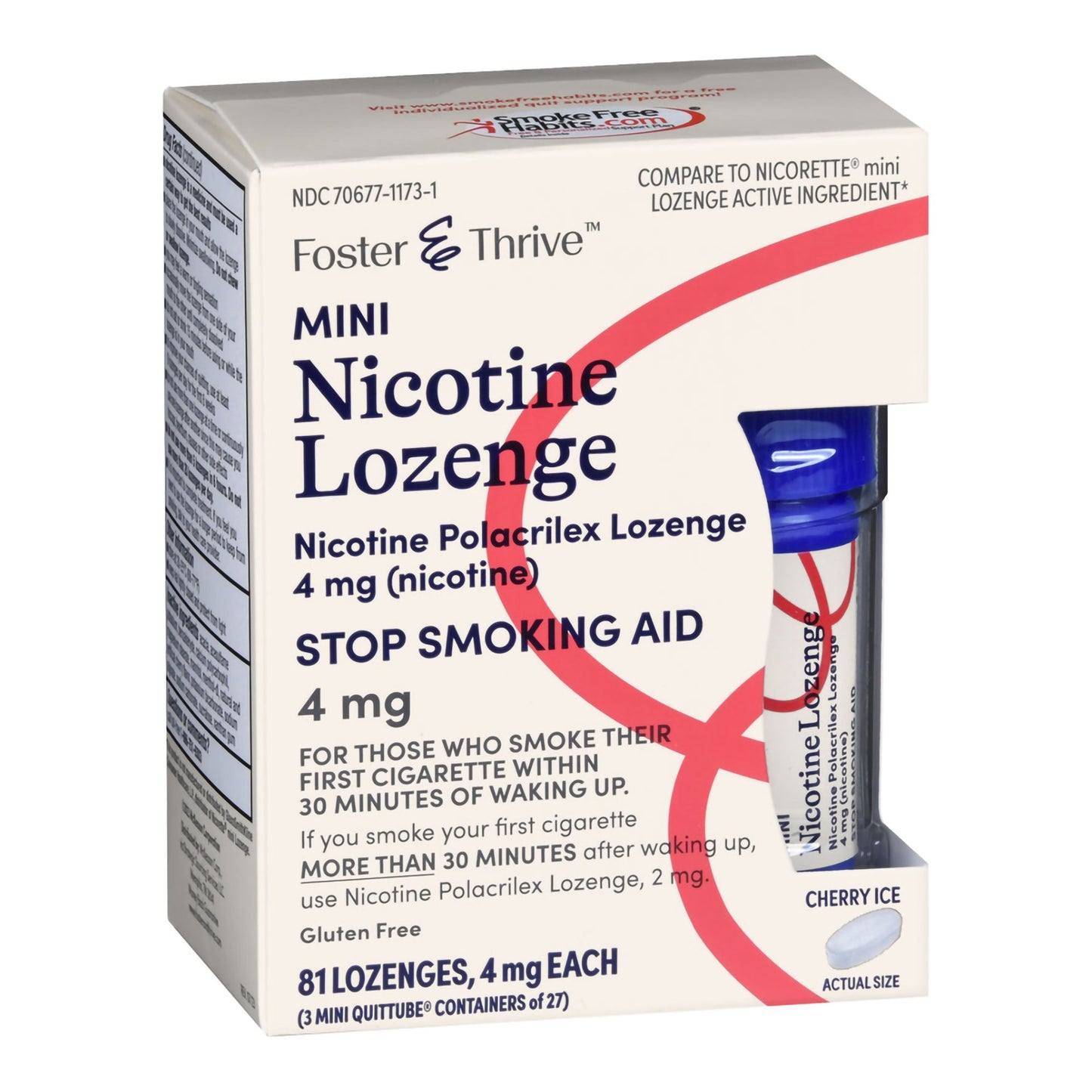 NICOTINE, LOZ FT SM MINI CHERRY ICE 4MG (81/PK)