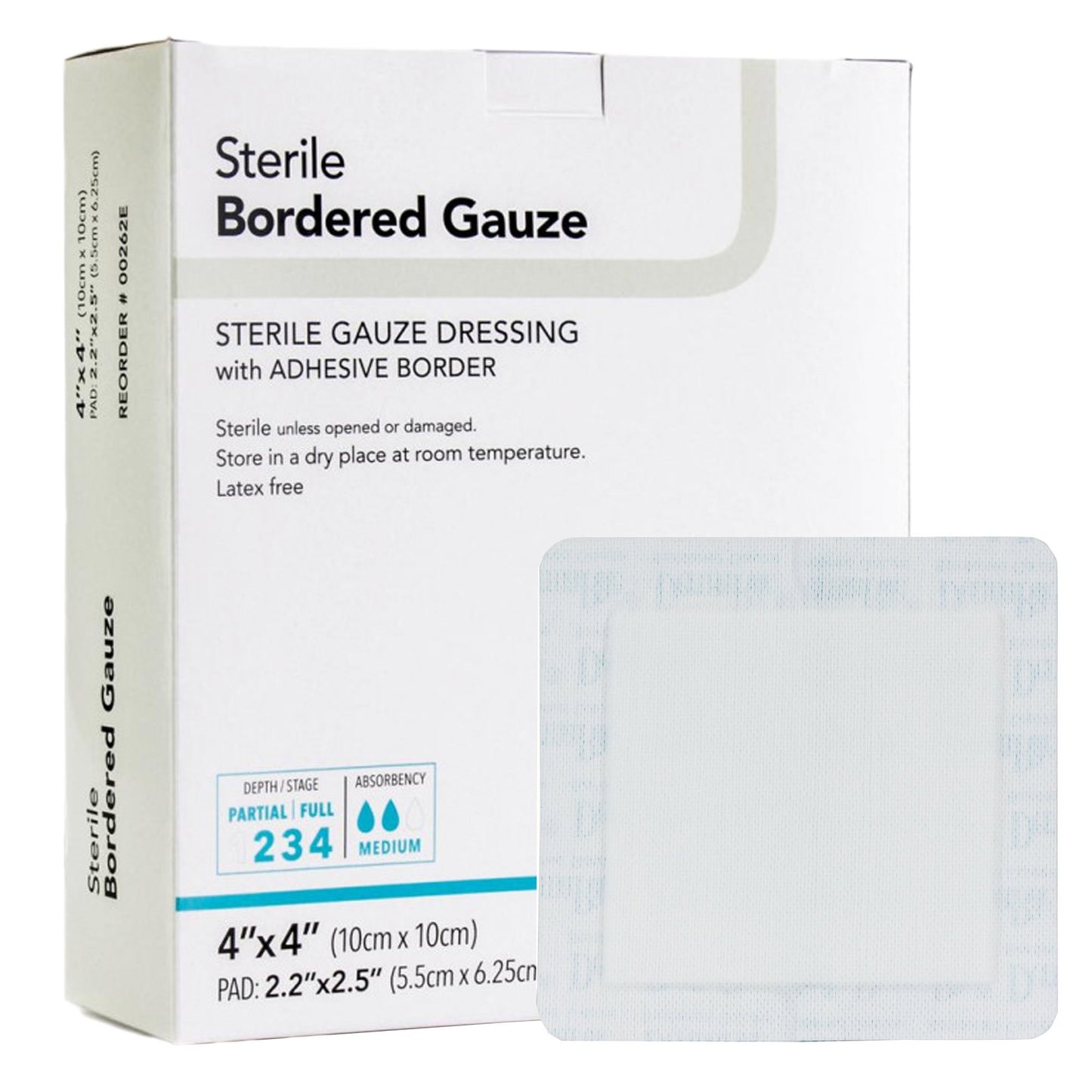 GAUZE, BORDERED STR 4X4" 2X2" PAD (25/BX)