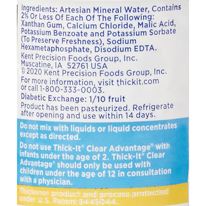 THICK-IT, CLEAR ADV WATER MODERATE/HONEY 8OZ (24/CS)