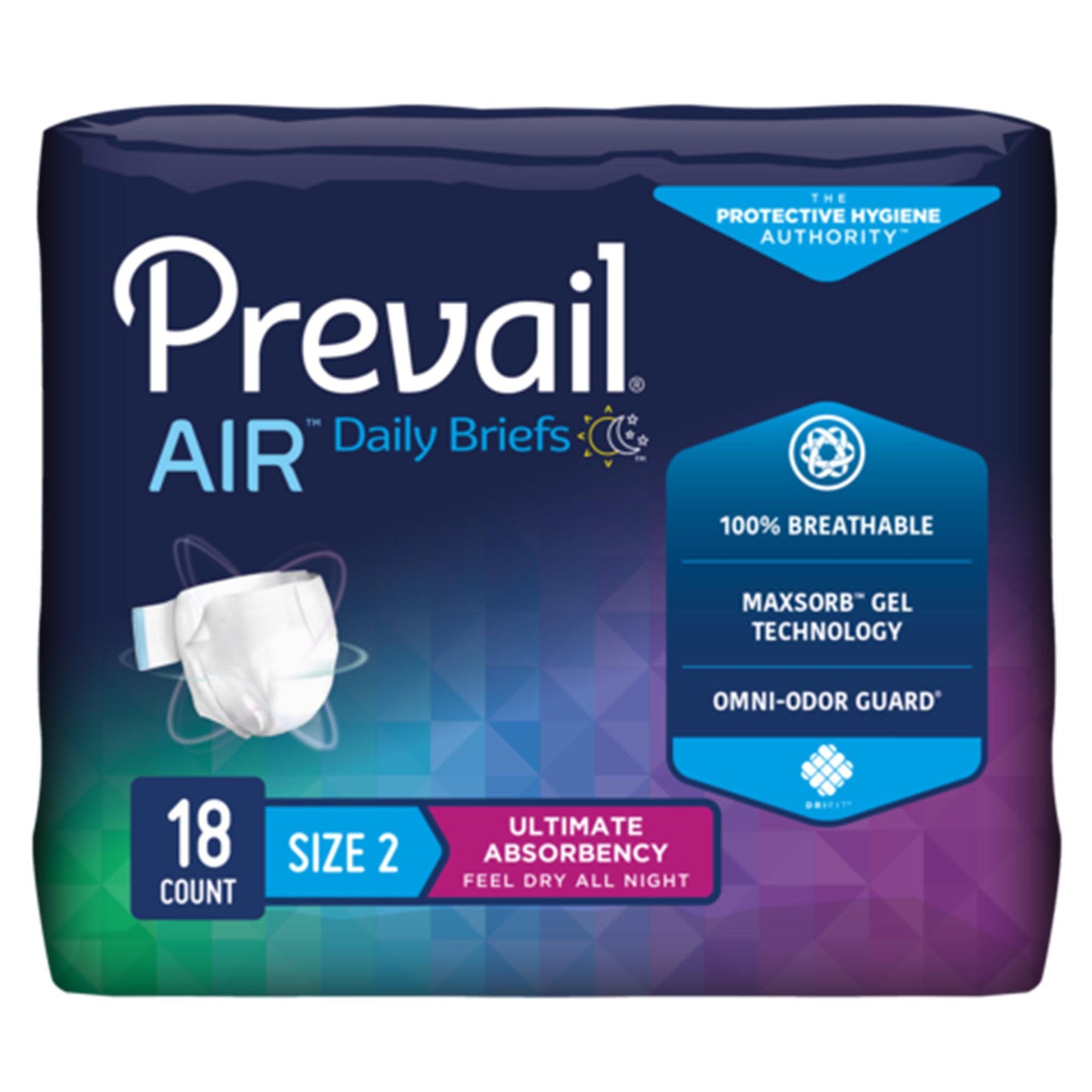 BRIEF, PREVAIL AIR 2/L 45-62"(18/BG 4BG/CS)