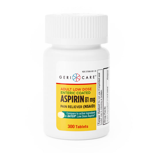 ASPIRIN, TAB ENTERIC LOW DOSE 81MG (300/BT 12BT/CS