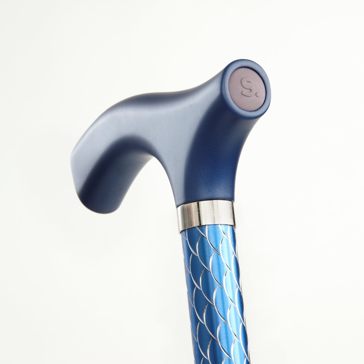 CANE, ALUM FLDNG SWITCH STICKSENGRVD AZURE