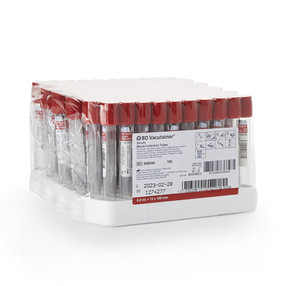 TUBE, BLD COL CLOT RED 6ML PLAS VACUTAINER (100/PK 10PK/CS)
