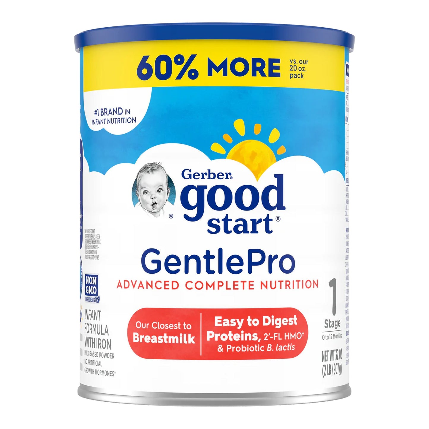 FORMULA, GOODSTART PDR GENTLE PRO INF 32OZ (4/CS)