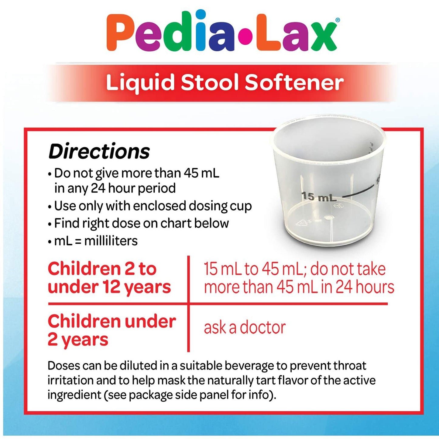 PEDIALAX STOOL SOFTNER, LIQ 4OZ