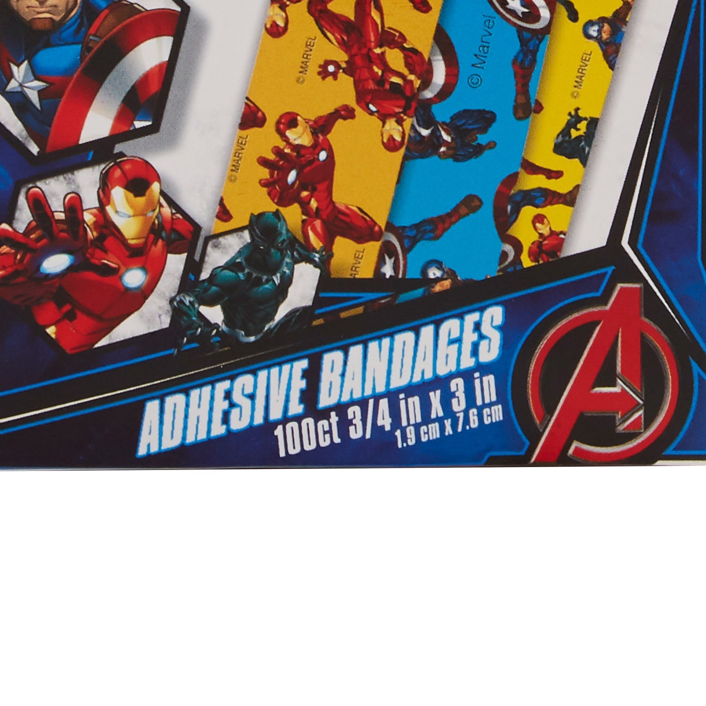 BANDAGE ADH CAPT AMER 3/4X3 100/BX 12BX/CS MARVE DERSCI