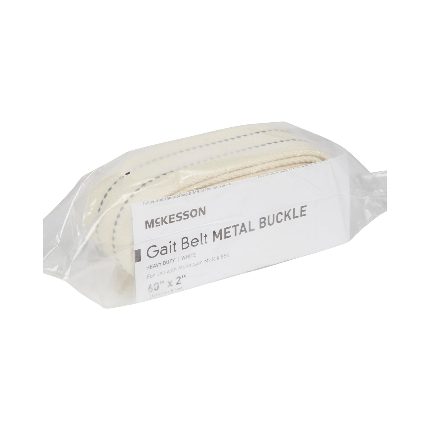 BELT, GAIT W/BCKL HVY DTY WHT 60" (48/CS)