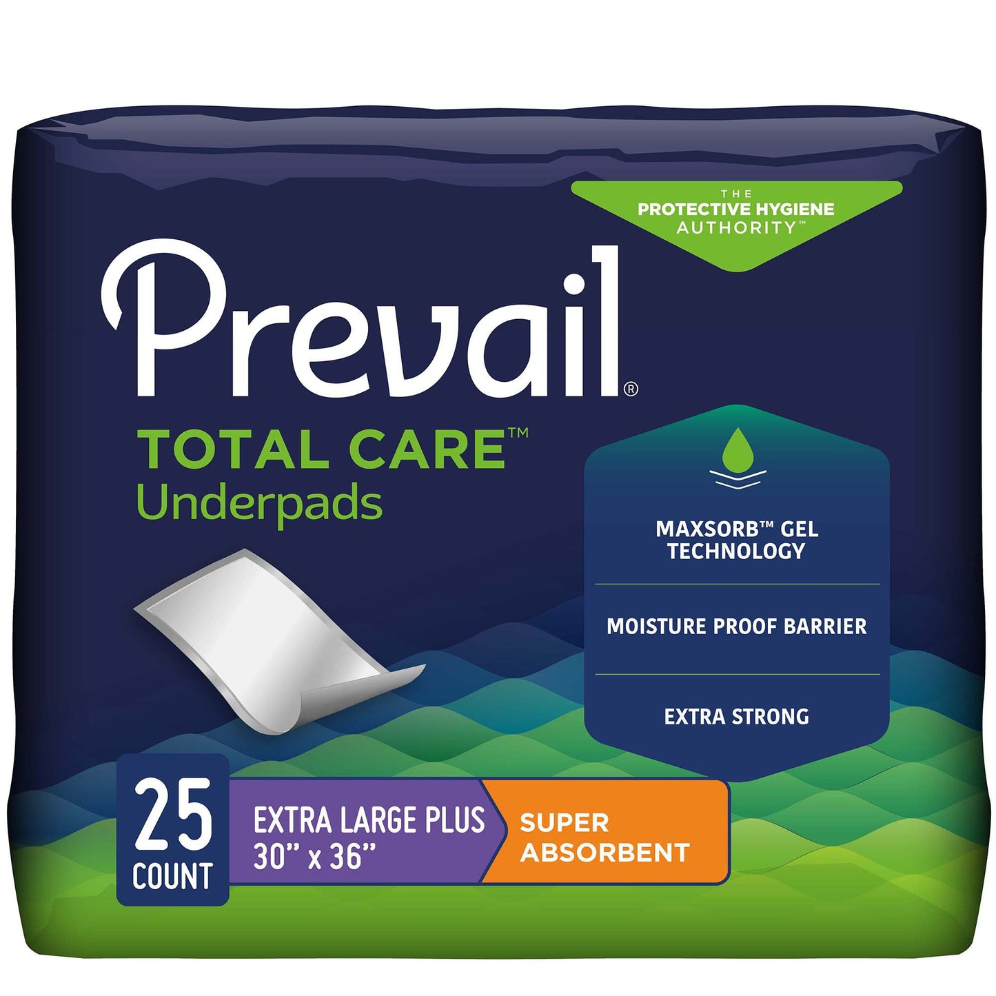 UNDERPAD, PREVAIL SUPR 30X36 (25/BG 4BG/CS)