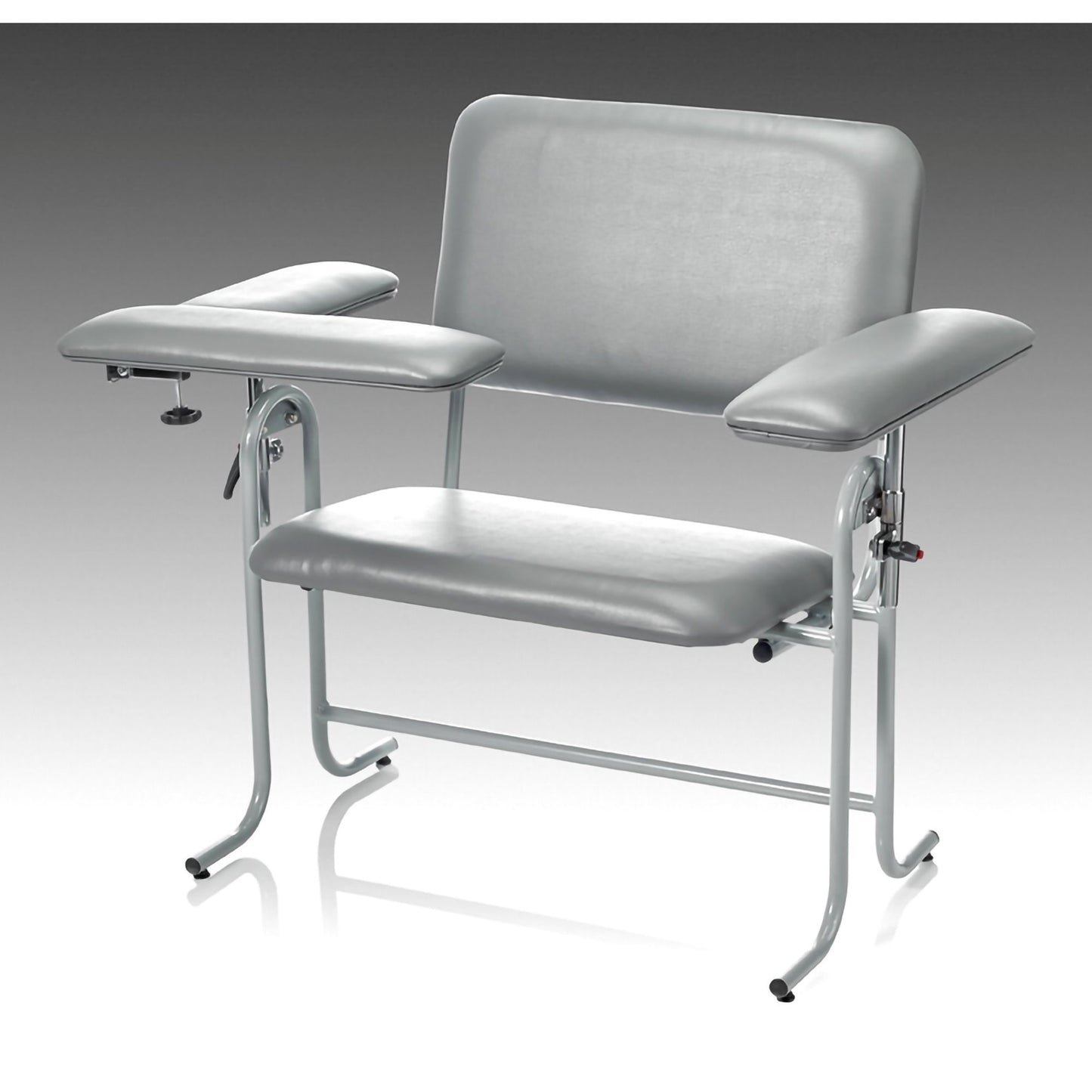 CHAIR, BLD DRWNG FLIP-ARM UPHOL X-WD GRY MGM63