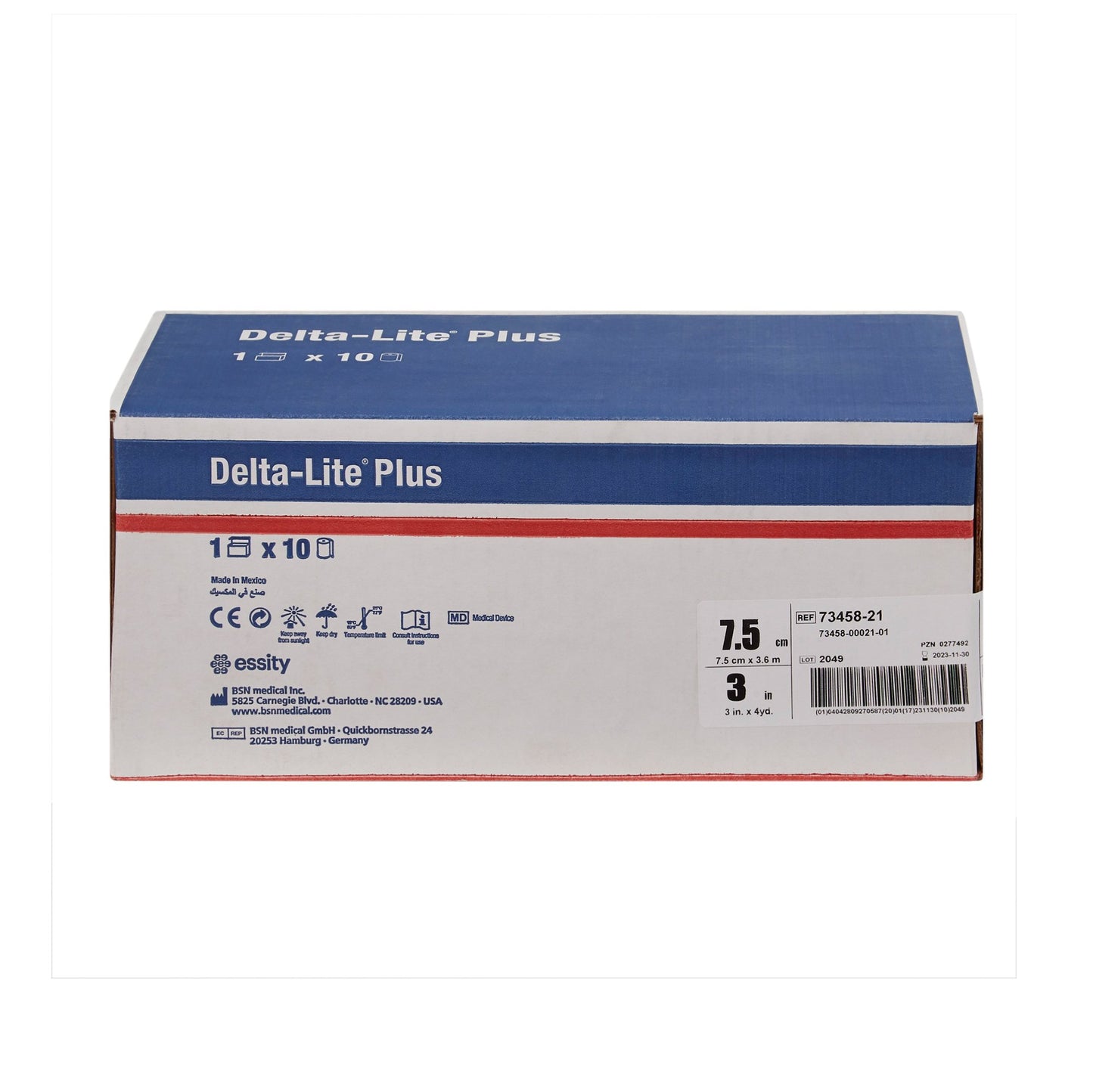 TAPE, CAST DELTA-LITE+ 3"X4YDSDEEP BLU (10/BX)
