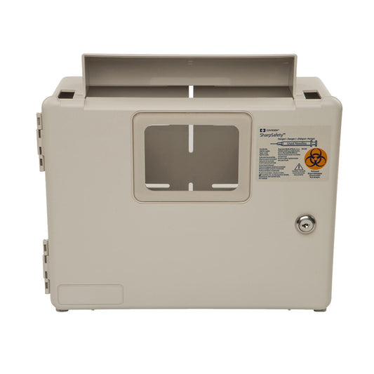 ENCLOSURE, SHARPS WALL W/GLV DISP 5QT (1/CS)