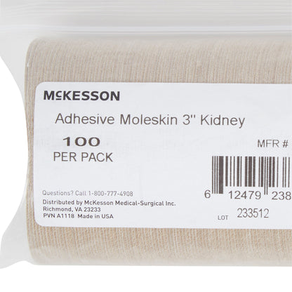 ADH MOLESKIN 3" KIDNEY (100/PK10PK/CS)