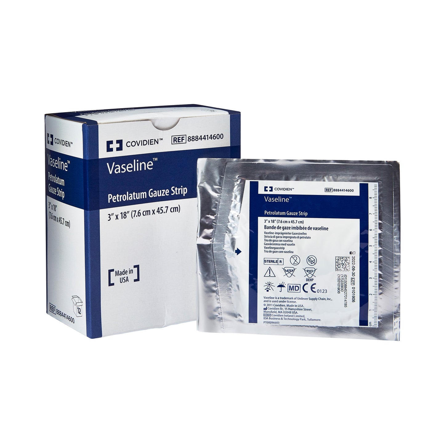 DRESSING, VASELINE FOIL PK STR3"X18" KENDAL