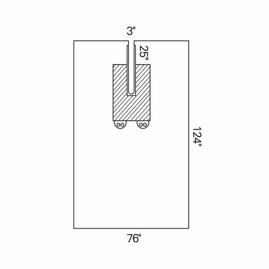 SHEET, EENT SPLIT 76"X124" (10/CS)