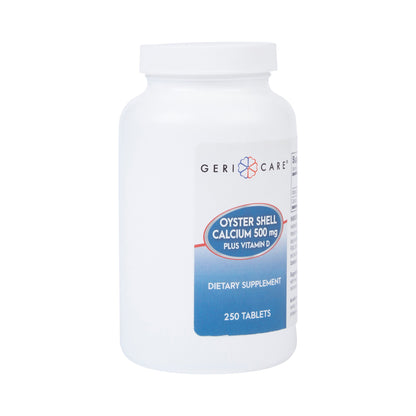 OYSTER SHELL CALCIUM, TAB 500MG +VITMN D3 200IU (250/BT)