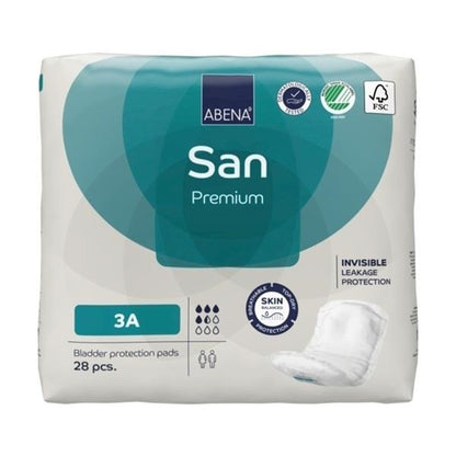 PAD, BLADDER CNTRL ABENA SANI ADLT 3A (28/PK 7PK/CS)