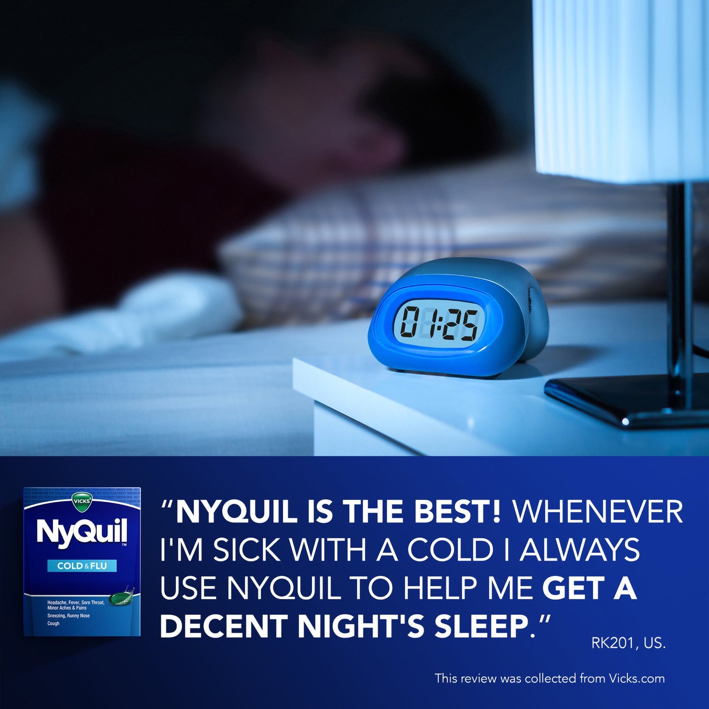 NYQUIL, LIQ CAP VICKS COLD & FLU 16OZ (16/CT)