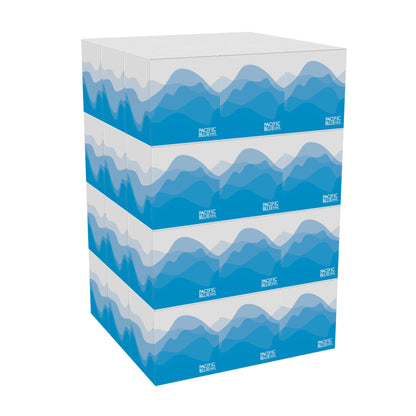 TISSUE, FACIAL CU 2PLY WHT (100/BX 36BX/CS)