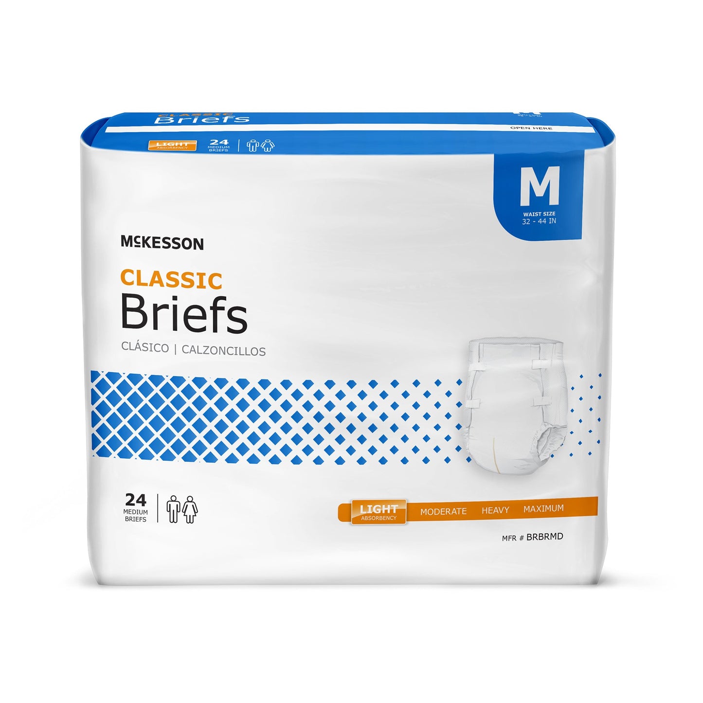 BRIEF, TAB CLSR CLASSIC MED 32-44 (24/BG 4BG/CS)