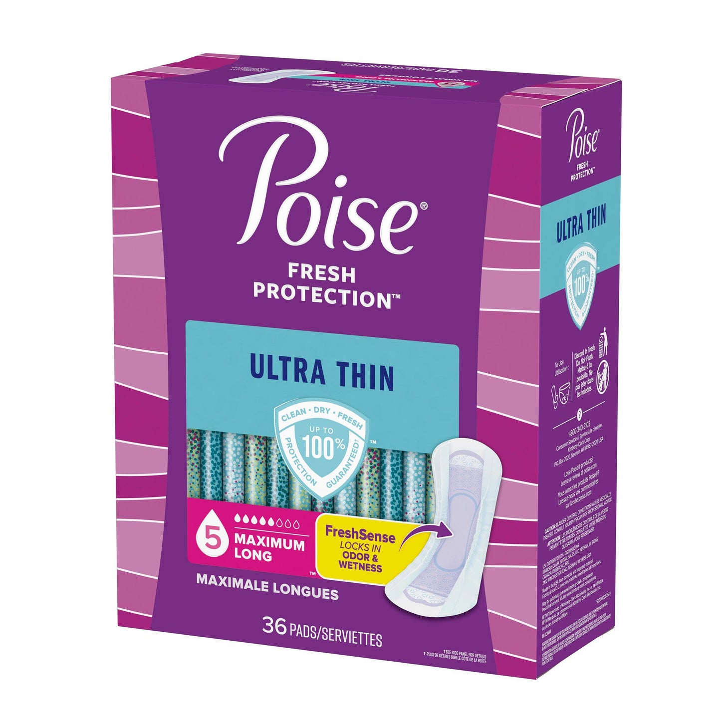 PAD, INCONT POISE ULTRA THIN (36/PK 2PK/CS)