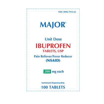 IBUPROFEN, TAB 200MG UD (100/BX)