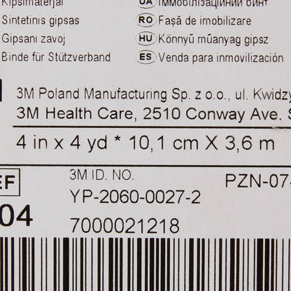 TAPE, CAST SCOTCHCAST 4"X4YDS WHT (10RL/BX)