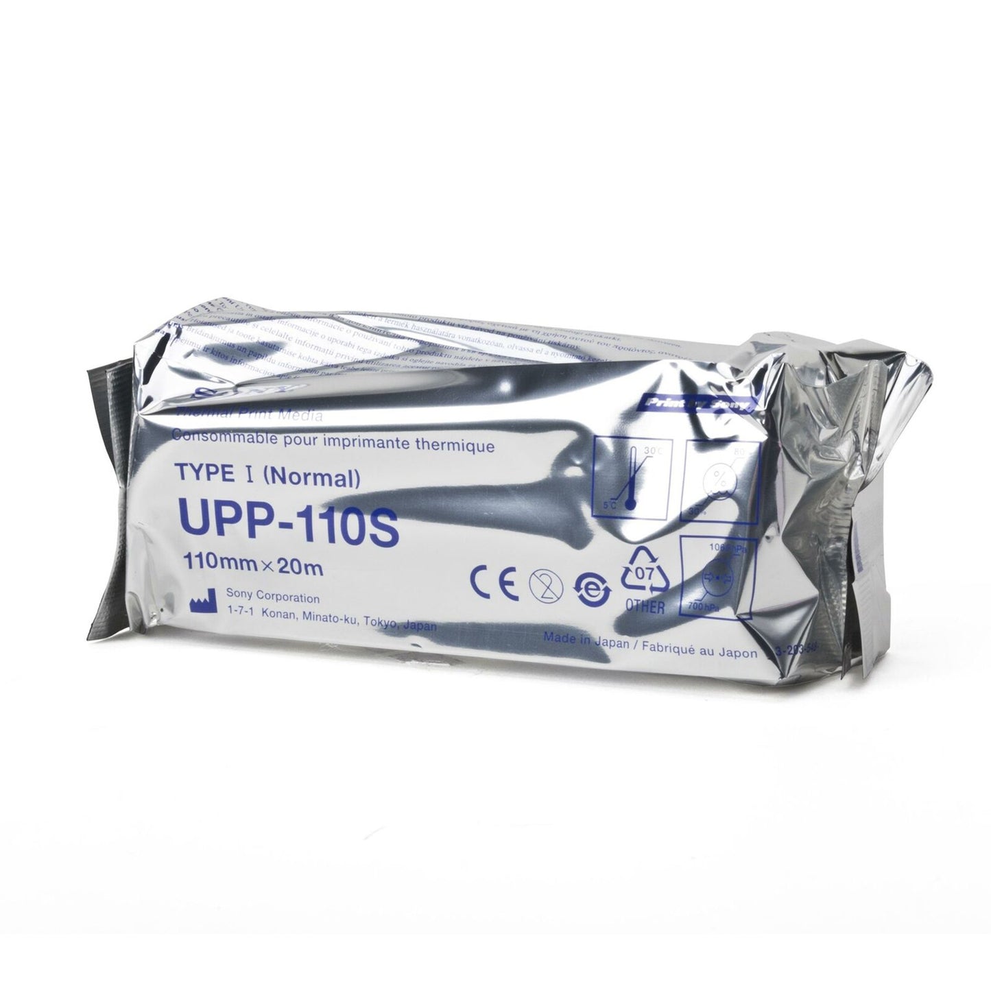 PAPER, PRINTER F/SONY FILM BLKWHT 20MMX110MM (10RL/BX)