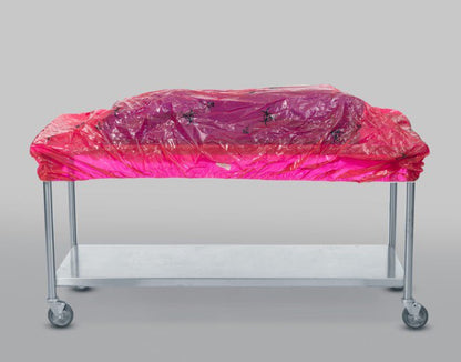 COVER, TABLE BIOHAZARD BACK POLY RED 67"X52" (20/CS)