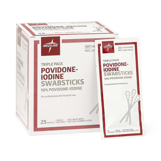 SWAB, PVP (3/PK 25PK/BX 10BX/CS)