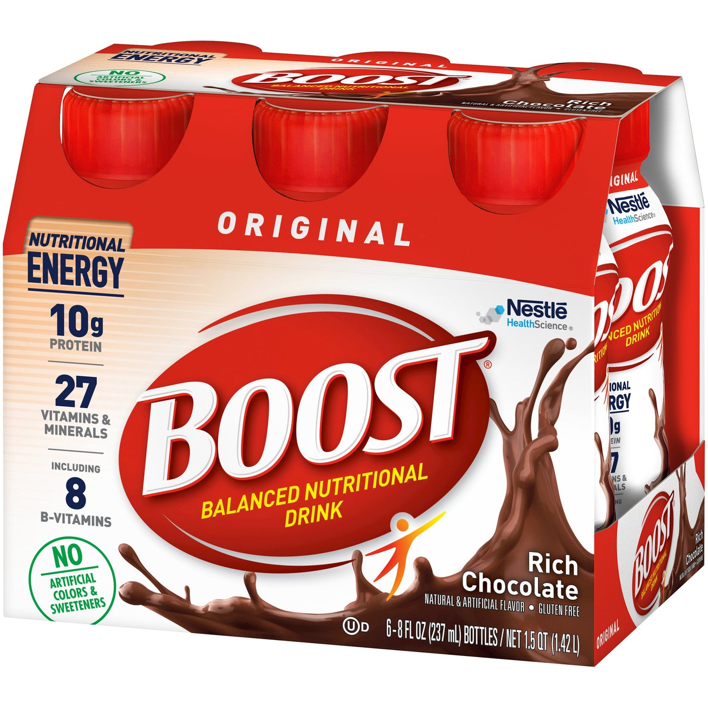 BOOST, ORIGINAL CHOCOLATE CLEAN 8OZ (6/PK 4P/KCS)